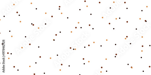Abstract seamless pattern circles with brown polka dots on dark brown background. brown dots on dark brown background. background pattern coffee