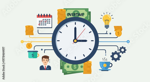 Business productivity and time management concept.