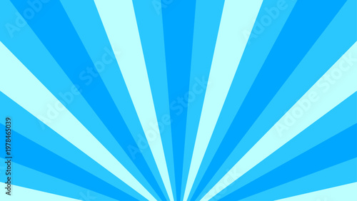 放射状に広がる青色のサンバースト