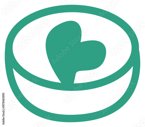 Japanese Matcha and Green Tea Ceremony Decoration Element. This two-tone decoration asset is perfect for minimalist cafe branding, menu design, and artisanal tea packaging.