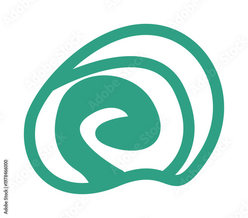 Japanese Matcha and Green Tea Ceremony Decoration Element. This two-tone decoration asset is perfect for minimalist cafe branding, menu design, and artisanal tea packaging.