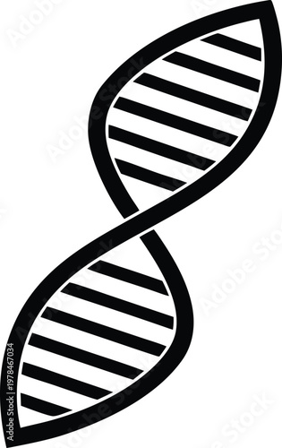 DNA double helix vector illustration
