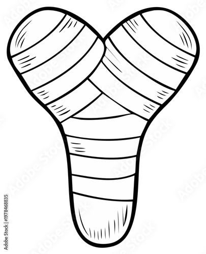 Cartoon Bone Shaped Medical Bandage Cast for Injury Repair and Healing