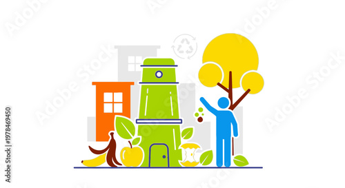 Man Picking Fruit From Tree.