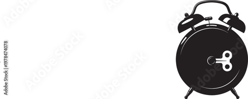 modern smartwatch displaying alarm notification on minimalist white background