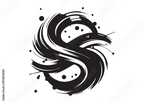 splashes logo silhouette vector, ink splash silhouette vector illustration, paint splashes silhouette vector logo, black ink splash logo silhouette design on white background