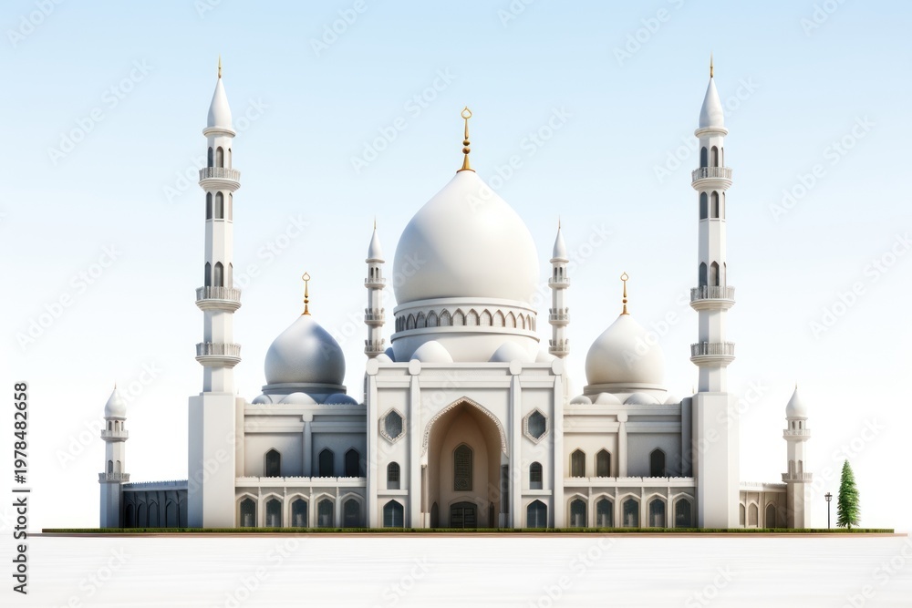 Fototapeta premium Masjid architecture building dome.