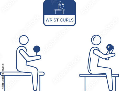 Wrist cure device illustration showing proper usage and patient positioning