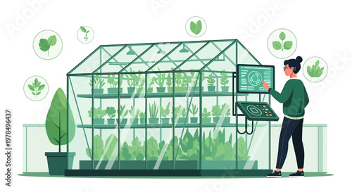 Automated greenhouse monitoring, sustainable agriculture, and precision farming technologies for