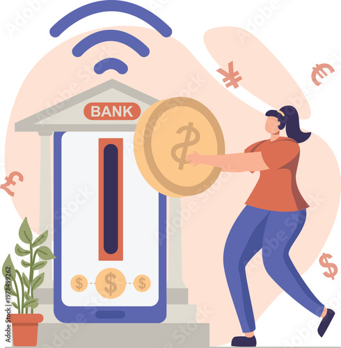 A person using an atm machine to withdraw cash from a bank