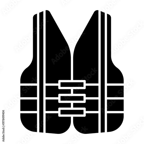 High visibility vest icon