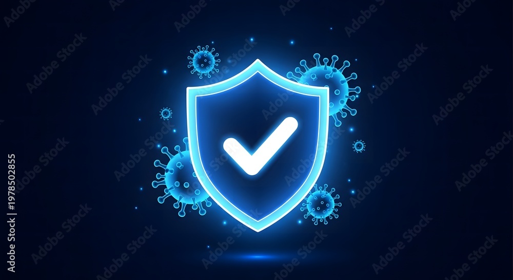 Fototapeta premium Anti drug day shield of protection promoting a safe and drug free life