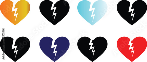 Broken hearts collection a spectrum of emotional pain and separation