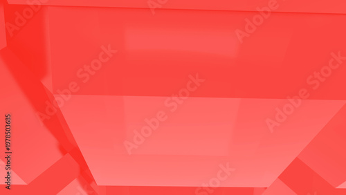 Abstract red crystal background or wallcovering scene
