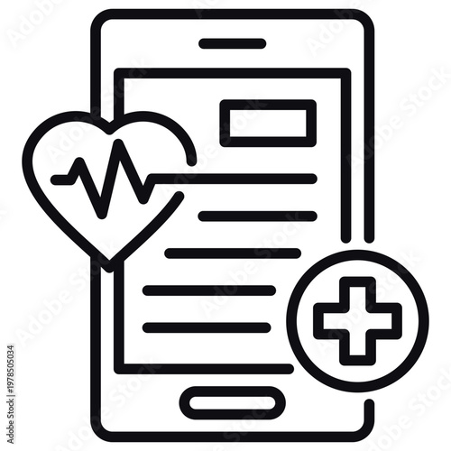 Mobile Health Icon