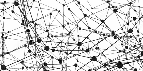 Technology abstract white digital background of points and lines. Connection science background Grey Mesh. Abstract backgrounds of molecules light gray lines digital technology concept network vector.