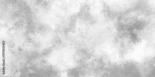 White and grey watercolor background painting with cloudy distressed texture, Grunge clouds or smog texture with stains, Abstract grunge white or grey watercolor painting vector.