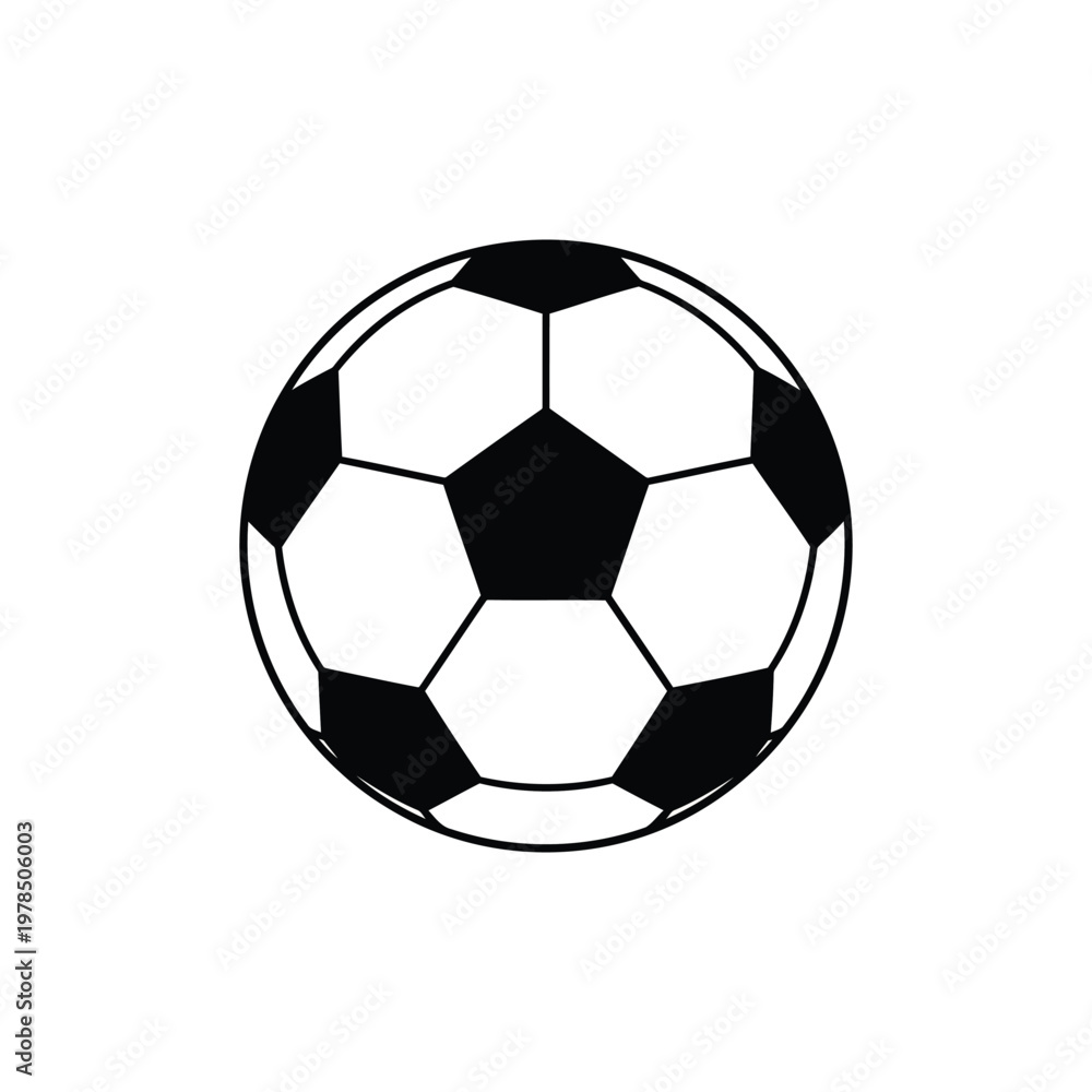 Fototapeta premium Soccer ball icon isolated on white background