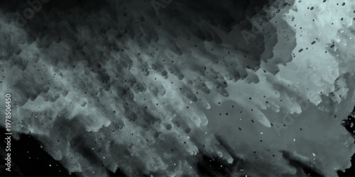 Scene glowing green smoke. ,Green mist or smog moves on black background. Grainy and searched green brush painted grunge texture for wallpaper, cover, card, construction and paint.