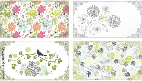 Tropical beach vibes vector illustration, summer vacation elements with palm trees and ocean, seaside holiday icons set on wood background