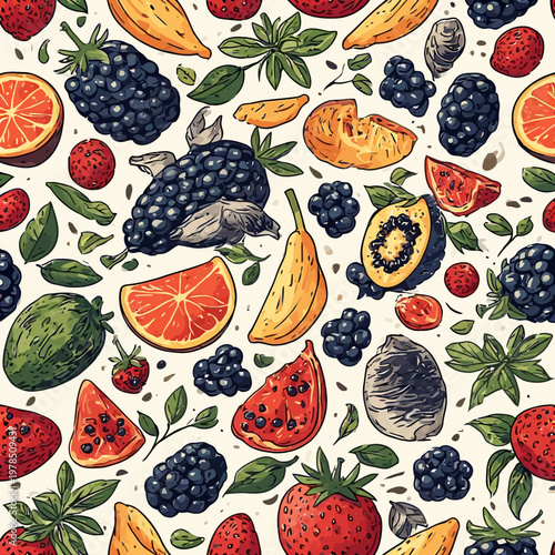 Food Pattern Design Very Cool