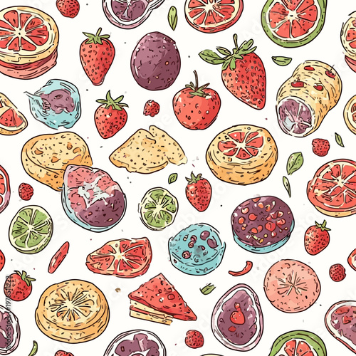Food Pattern Design Very Cool