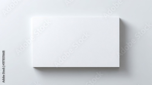 Blank White Canvas on Neutral Background Ready for Creative Use