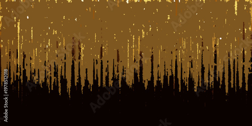 Abstract background with vertical lines and a dark golden color scheme