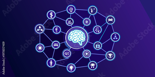 Conceptual network representing brain functions and diverse areas of human knowledge