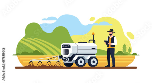 Precision Farming Autonomous Vehicle and Farmer for Optimizing Crop Cultivation using Technology