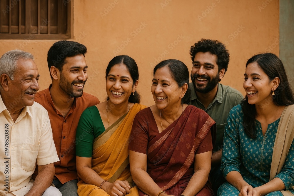 Obraz premium Joyful family bonding moment