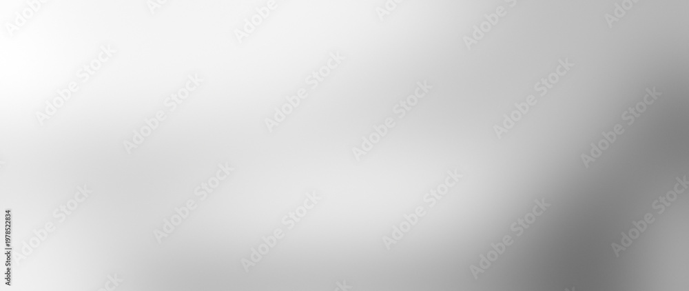 Obraz premium Digital website banner background featuring smooth blurred gradients in grey, white, silver, and light