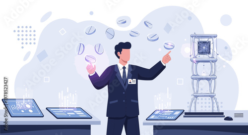 Pharmaceutical technology innovation and automated drug development processing research