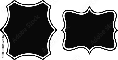 Black v-neck and scoop neck t-shirts side by side comparison