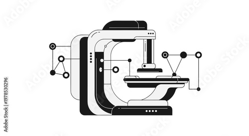 A modern, minimalist design evokes innovation and connection. Ideal for tech blogs, websites, or marketing materials needing a sleek, forward-thinking