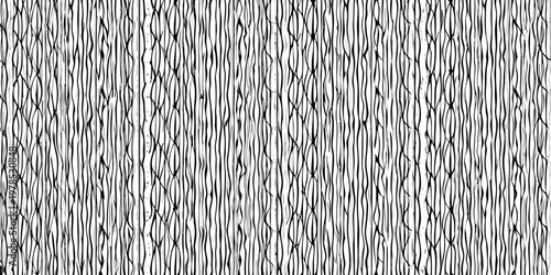 Abstract black and white texture resembling tangled strands or chaotic lines