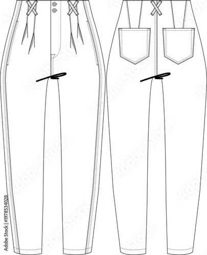 woman crop slouchy jean denim pant