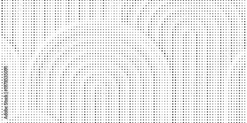 High-contrast abstract halftone dot pattern with a grunge aesthetic. Black circular dots vary in size to create a distressed, textured effect on a white background. Ideal for comic art, pop