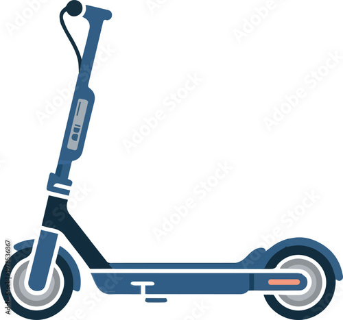 Isolated Electric Kick Scooter Vector Icon victor art on no Background