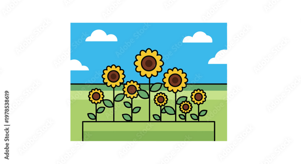 Fototapeta premium International Sunflower Festival Showcases Vibrant Blooms in Green Field