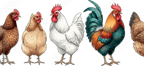 Spring meadow with blooming flowers and hidden Easter eggs, whimsical garden illustration with lush greenery and open book