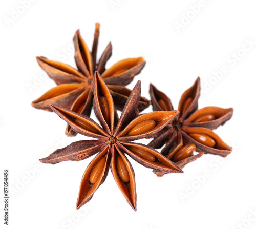 Canvastavla Star anise isolated on white background