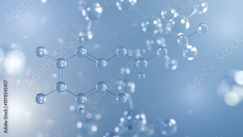 Foto haloprogin molecular structure 3d, topical antifungal agent structural chemical