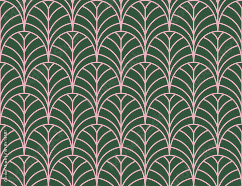 Classic Art Deco Seamless Pattern. Geometric Stylish Texture. Abstract Retro Vector Texture.