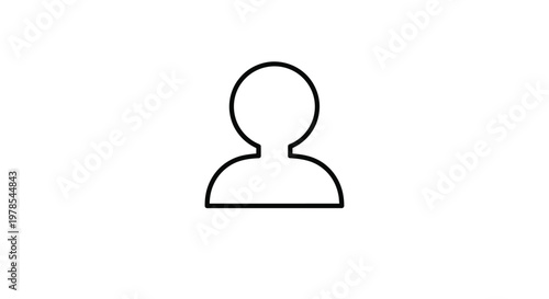 Free Download A simple black outline icon representing a generic user profile or an anonymous person, perfect for website interfaces, applications, and digital design projects. - GFXLoad