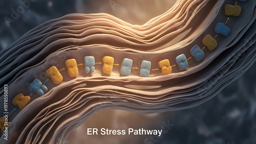 Endoplasmic reticulum stress pathway molecular biology cellular process protein folding organelle function