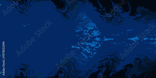 Abstract dark blue background with swirling textured patterns and highlights