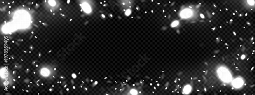 White firefly dust with glow and light background. Forest particle and glitter magic overlay effect. Shimmer pattern with luxury blur motion and galaxy fly insect. Xmas special starlight filter