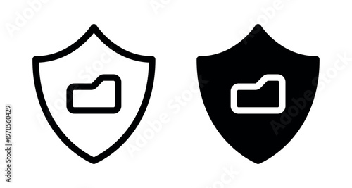 Secure Data Storage Folder with Protection Shield Guard Concept