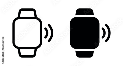 Smart Watch Wireless Signal Transmission Symbol for Connectivity